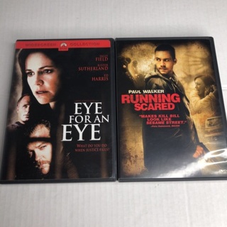 Lot of 2 DVD movies Eye for an Eye & Running Scared