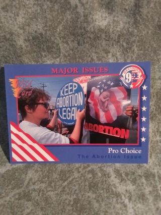 Decision 92 Presidential Trading Card # 18