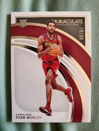 2021-22 Panini Immaculate Collection Rookie Evan Mobley
