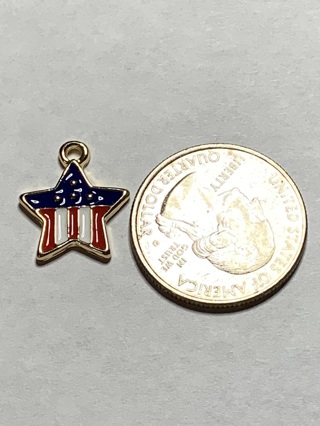 4th OF JULY CHARM~#6~1 CHARM ONLY~FREE SHIPPING!