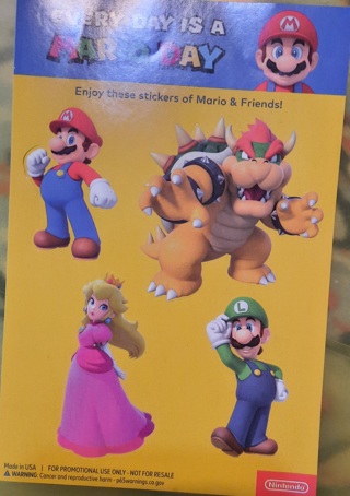 Mario Brothers Stickers