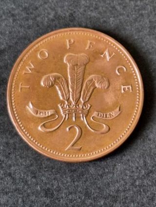 ♡♡1997 Two Pence Great Britan