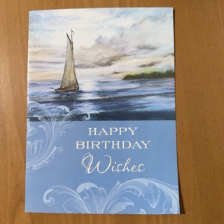 Sailboat Birthday Card (B)