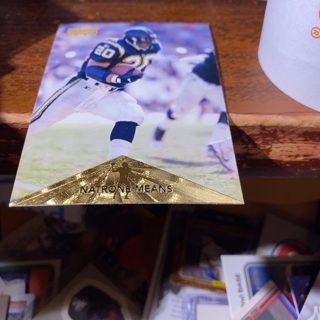 1996 pinnacle natrone means football card 