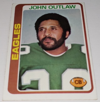 ♨️♨️ 1978 Topps John Outlaw Football card # 23 Philadelphia Eagles  ♨️♨️ 