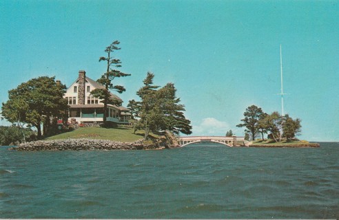 Vintage Unused Postcard: n: Zavikon Island, US/Canada