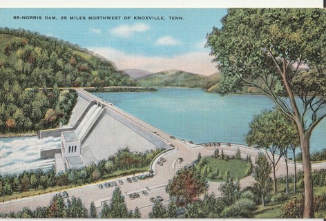 Vintage Unused Postcard: c: Norris Dam, TN