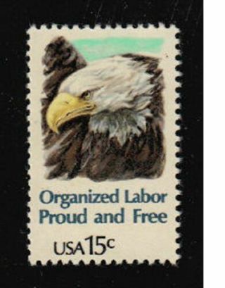 For Stamp Collector's: 1980 15c Eagle, Organized Labor Stamp