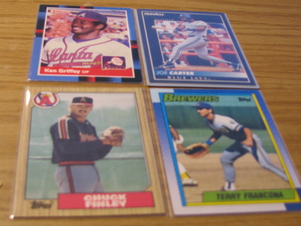 FOUR BASEBALL CARDS LOT 2401