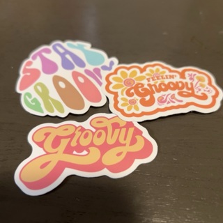 Groovy stickers 