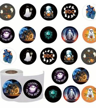 ➡️⭕(10) 1" GHOST STICKERS!! (SET 3 of 3) HALLOWEEN