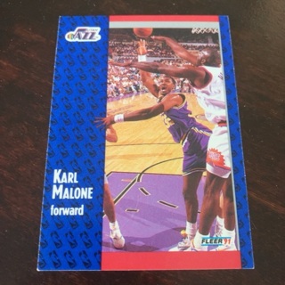 1991-92 Fleer - [Base] #201 Karl Malone