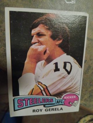 1975 TOPPS EOY GERELA PITTSBURGH STEELERS FOOTBALL CARD# 370