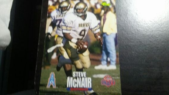 1995 CLASSIC DRAFT ROOKIE STEVE MCNAIR HOUSTON OILERS-DRAFTED 1ST ROUND 1995 FOOTBALL CARD# 3