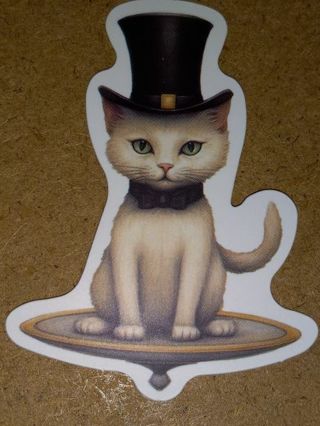 Cat Cute nice one vinyl sticker no refunds regular mail only Very nice quality!