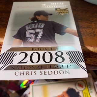 2008 Topps moments & milestones Chris heddon rookie baseball card ser num 