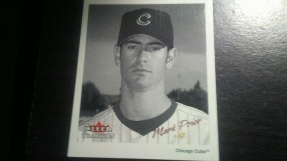 2003 FLEER TRADITION ROOKIE MARK PRIOR CHICAGO CUBS BASEBALL CARD# 4 OF 25