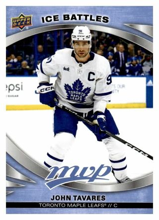 2023-24 UD MVP Ice Battles - 3 John Tavares - Toronto Maple Leafs
