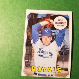 1969 - TOPPS BASEBALL CARD NO. 508 - MOE DRABOWSKY - ROYALS