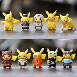 10pcs/sets cartoon movie Pokemon Action figure mini toys dolls 4CM Pikachu Action figure