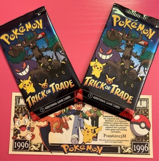 Anime: 2Set Pokemon trick or trade cards+Bill*after Halloween Sale! "