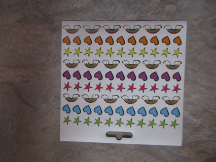 Fun new stickers. STARS, HEARTS & RAINBOWS stickers ~~ So cute!!