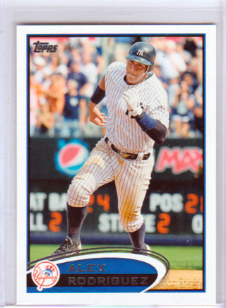 Alex Rodriguez, 2012 Topps Card #500, New York Yankees, (L3