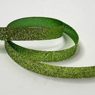 Green Glitter 3/8” Flexible Ribbon 