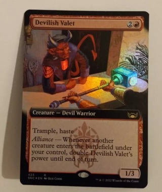 Devilish Valet Extended FOIL NM/M Streets of New Capenna Magic the Gathering MTG