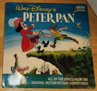 1976 Walt Disney's PETER PAN LP #1206 - VG collectible condition