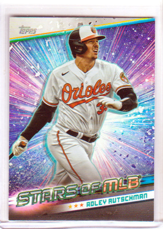 Adley Rutschman, 2024 Topps STARS OF MLB Card #SMLB-22, Baltimore Orioles, (L6)
