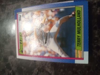 Terry Mulholland 1990 Topps Philadelphia Phillies