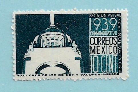 1939 Mexico Sc746 New York World Fair MNH