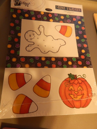 Scrapbooking Paper FRAME Crafts~~ GHOSTS & PUMPKINS