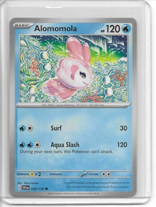 Pokemon Scarlet & Violet Set Alomomola Card 