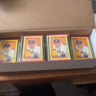 (10ct) 1989 Donruss Warren Spahn Puzzle Sets. Complete