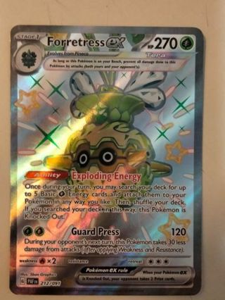 Forretress ex 212/091 double rare holo nm pokemon