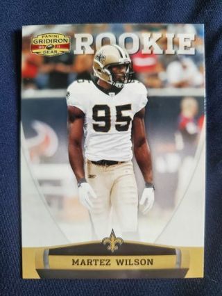 2011 Panini Gridiron Gear Rookie Martez Wilson