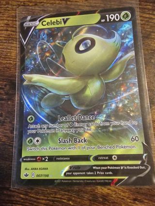 Magic the gathering mtg Celebi V holo rare card 007/198