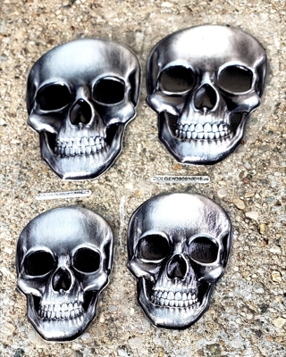 HALLOWEEN LARGE SKULL HEAD POP UP STICKERS STYLE 1