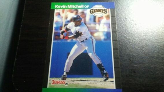 1989 DONRUSS KEVIN MITCHELL SAN FRANCISCO GIANTS BASEBALL CARD# 485