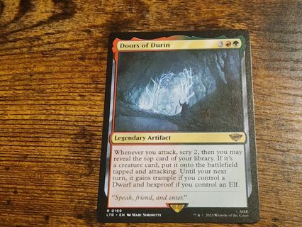 Magic the gathering mtg Doors of Durin rare card Lord of the rings