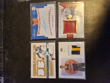 11 Game used/autograph lot, with additional rookies and inserts