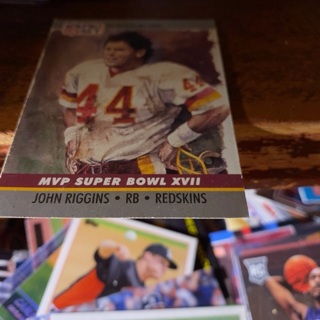 1990 pro set mvp Super Bowl XVll John riggins football card 