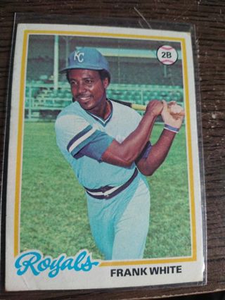 Frank White Royals 1978 Topps