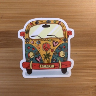 Hippie Bus Sticker