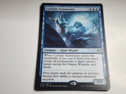 Magic the gathering mtg Cyclone summoner rare card Kaldheim