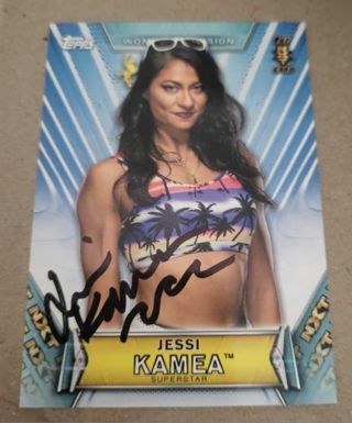 WWE NXT Jessi Kamea Autographed Card