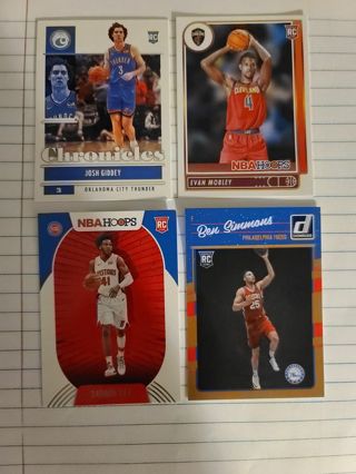 4 nba rookie cards