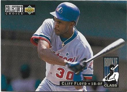 1993 UPPER DECK CLIFF FLOYD ROOKIE CARD